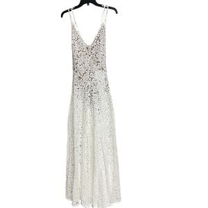 New Lulus Bridal Love Of Details‎ White Lace Maxi Dress XL